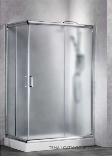 Tema Кабинет Душ с Плъзгащи се Врата 120x72x180см Мат