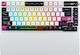Asus ROG Azoth X Ασύρματο Gaming Μηχανικό Πληκτρολόγιο 75% με ROG NX Snow διακόπτες και RGB φωτισμό (International English) Λευκό