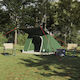 vidaXL Summer Camping Tent Green 282x225x154cm