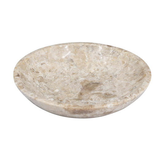 Marble Decorative Bowl Marble Beige 15x15x3cm
