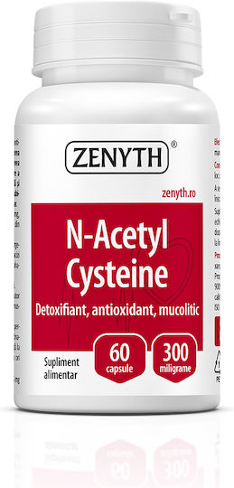 Zenyth NAC / L-Cystein / Glutathion 300mg 60 Kapseln Natürlich