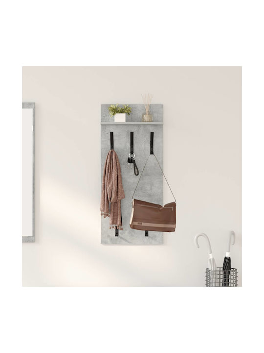 vidaXL Wooden Wall Hanger Gray 90x10x40cm 1pc