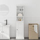 vidaXL Floor Bathroom Column Cabinet L37xD34xH150cm Brown