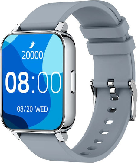 Hero Band FiT Aluminium Smartwatch with Heart Rate Monitor (Lunar Grey)