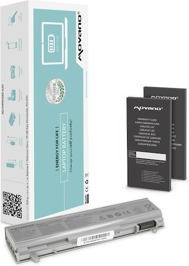 Movano Laptop-Batterie Dell Latitude E6400 Notebook 10.8V-11.1V 4400 mAh
