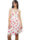 Sommer Mini Damenkleid Rot
