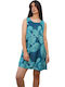 Sommer Mini Damenkleid Blau
