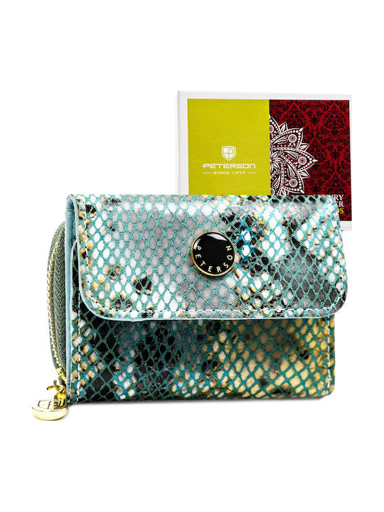 Small Leather Women's Wallet with RFID Gold
