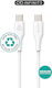 eSTUFF USB 2.0 Cable USB-C male - USB-C White 0.5m (ES604070-BULK) Bulk