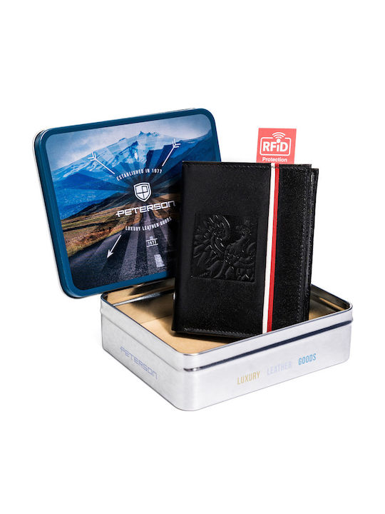 Leather Men's Wallet with RFID Beige