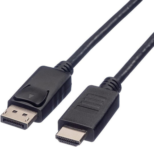 Roline Cable DisplayPort male - HDMI male 1.5m Μαύρο (11.04.5779)