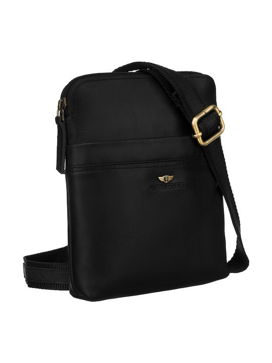 Leather Men's Bag Shoulder / Crossbody Black