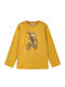Kids' Shirt Long Sleeve Mustard Dino