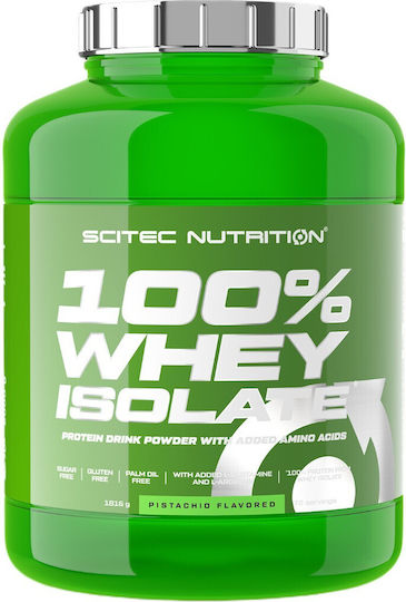 Scitec Nutrition 100% Whey Isolate Drink Powder With Added Amino Acids Πρωτεΐνη Ορού Γάλακτος Χωρίς Γλουτένη με Γεύση Pistachio 1.816kg