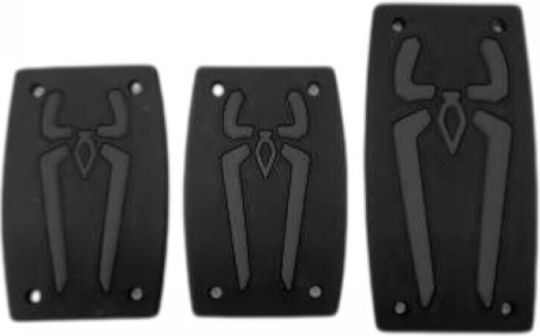 Raistar Car Pedal Set Non Slip Universal Black 3pcs