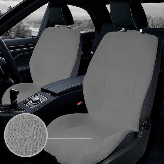 Car Seat Back 2pcs Towel Gray