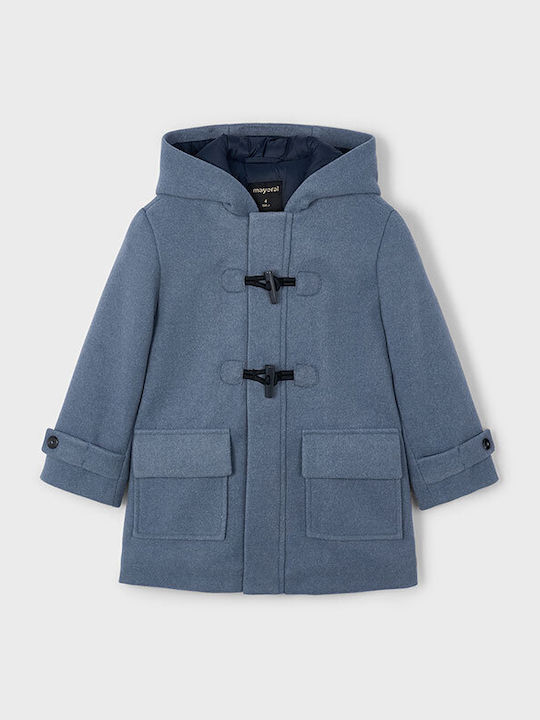 Mayoral Kids' Coat Montgomery with Hood Gray 15-04423-020