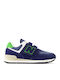 574 Kids Sneakers with Scratch Blue