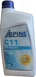 Alpine Συμπυκνωμένο Αντιψυκτικό Υγρό Ψυγείου Αυτοκινήτου G11 Μπλε Χρώμα 1.5lt