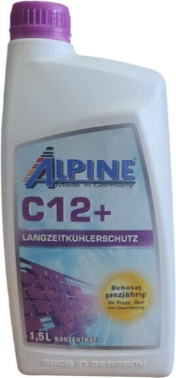 Alpine Lichid de răcire concentrat pentru motorul mașinii Mașină G12+ Violet Culoare 1.5lt