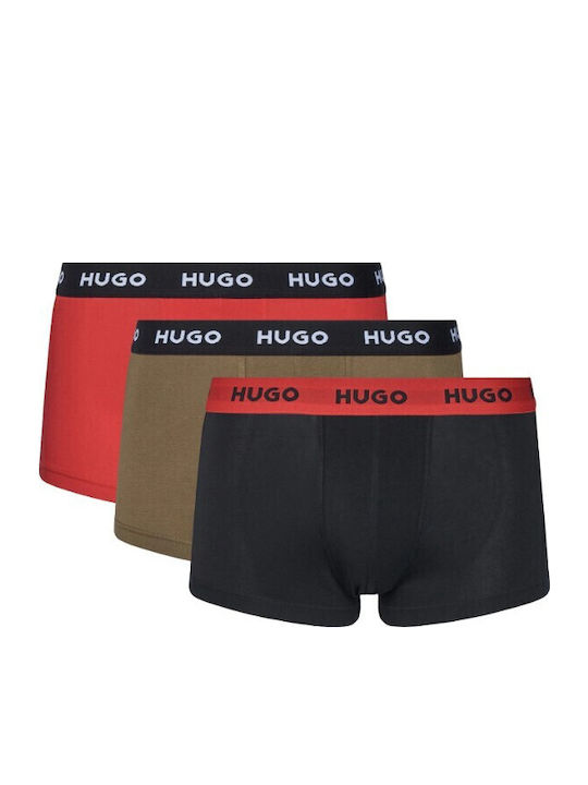 Boss Men's Boxers Black, Khaki, Red 3Pack