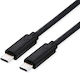 Roline USB 4 Video Cable USB-C male - USB-C 240W PD Μαύρο 1m 11.02.9091