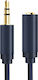 Cabletime 3.5mm Jack Cable 3.5mm Male - 3.5mm Female Blue 3m With Gold Plated Terminals CT-AV302-H11G