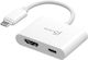 J5create Converter USB-C male to DisplayPort / HDMI female White 1pcs JCA152-N