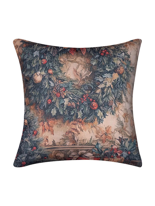 Silk Fashion Christmas Decorative Square Pillow...