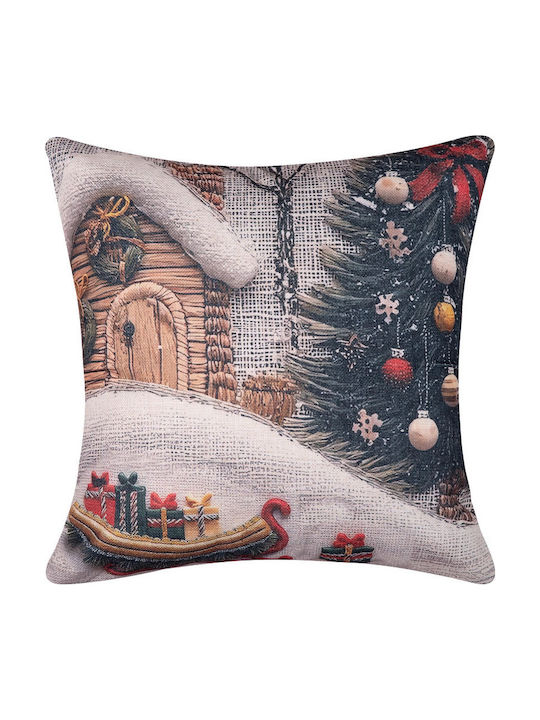 Silk Fashion Christmas Decorative Square Pillow...