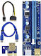 Kirobo 16x Pcie Pci-e 8x 4x 1x Powered Riser Adapter Card Ver006c 60 Cm Usb 3.0 Extension Cable