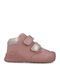 Kiss Anatomical Leather Kids Boots with Velcro Pink