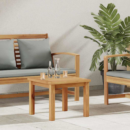 Garten- und Terrassentisch für Kleine Außenbereiche aus Teak Braune 45x45x36cm