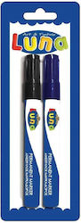 Luna Marker Alkohol Blau-Schwarz Set 2Stücke Luna Marker Alkohol Blau-Schwarz Set 2Stücke