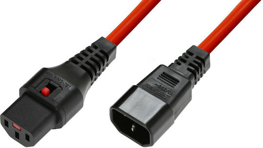 Microconnect IEC C13 - IEC C14 Кабел 0.5м Червен (W128918232)