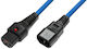 Microconnect IEC C13 - IEC C14 Kabel 0.5m Blau (W128918238)