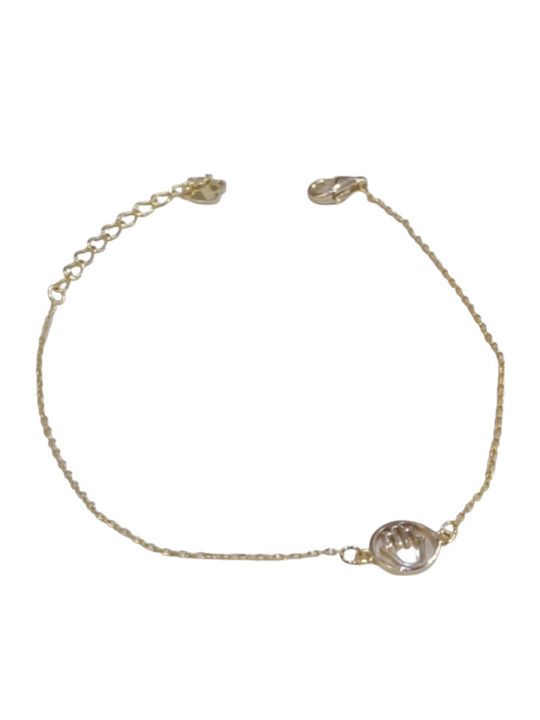 Prince Silvero Women's Bracelet made of Silver Gold Plated with Zircon