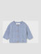 Kinderstrickjacke Gestrickt Hellblau