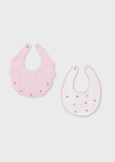 Mayoral Bavetă material textil Baby Pink pentru 18 m+ 2buc