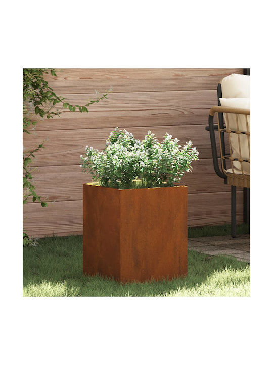 vidaXL Γλάστρα Μεταλλική Σκ Rusty 50x32x40εκ.
