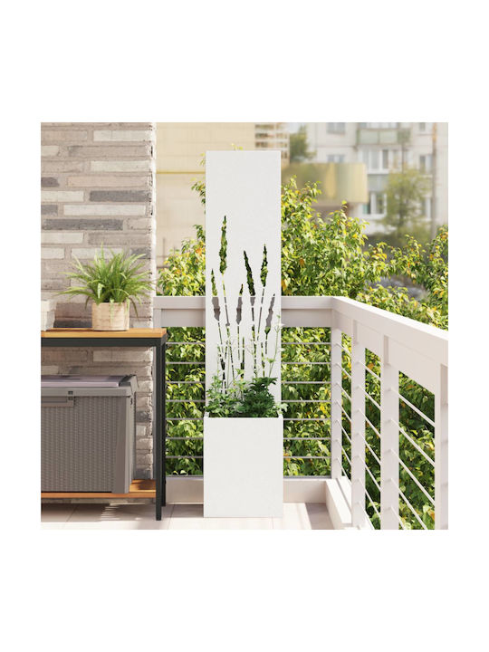 vidaXL Topf Metallisch White 32x140cm.