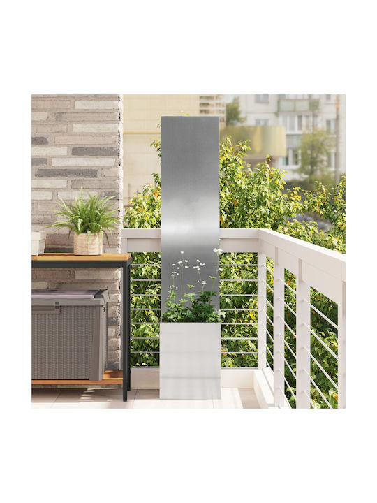 vidaXL Topf Metallisch Silver 32x140cm.