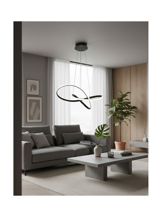 Powertech Hängelampe Schwarz 60x60x120cm.
