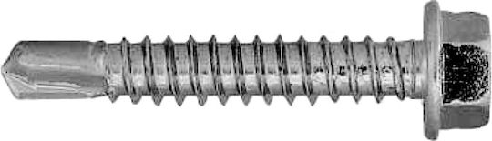 BAKS Βίδα Γαλβανιζέ με Διάμετρο M4.8 και Μήκος 16mm 100τμχ