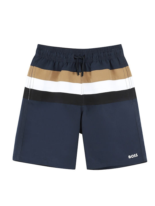 Boss Kinder Badeanzug Badeshorts Marineblau