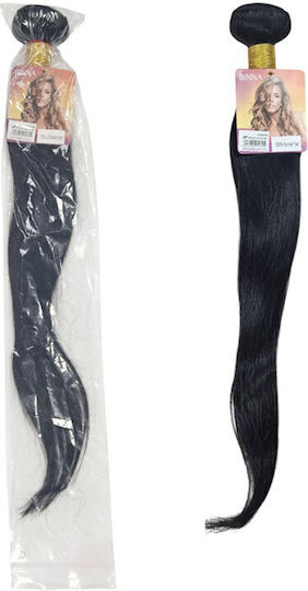 Hairpieces with Natural Hair in Dark Chestnut Color 45.72cm