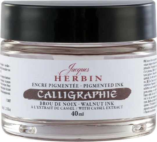 Jacques Herbin Kalligrafie Tinte 40ml Brou De Noix Walnuss