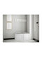 Hartford 376 Eingangsmöbel mit Spiegel & Garderobe Grey, White 84x44x42cm