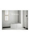 Hartford 384 Entry Furniture with Mirror & Hanger Grey, White 84x44x42cm