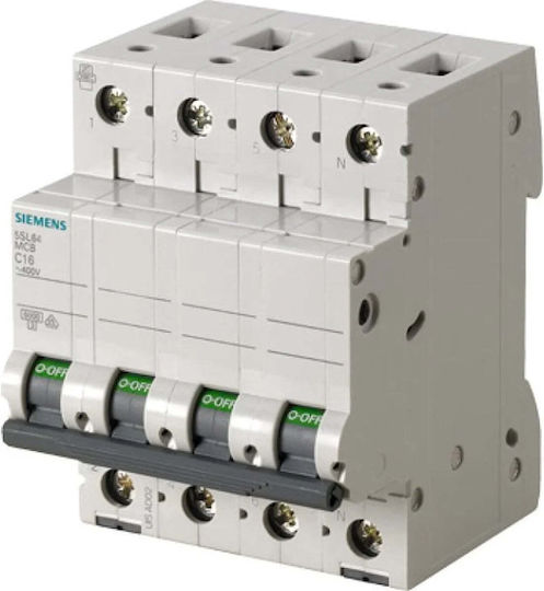 Автоматичен Прекъсвач 3+n B 16a 6ka Ac 5sl6616-6